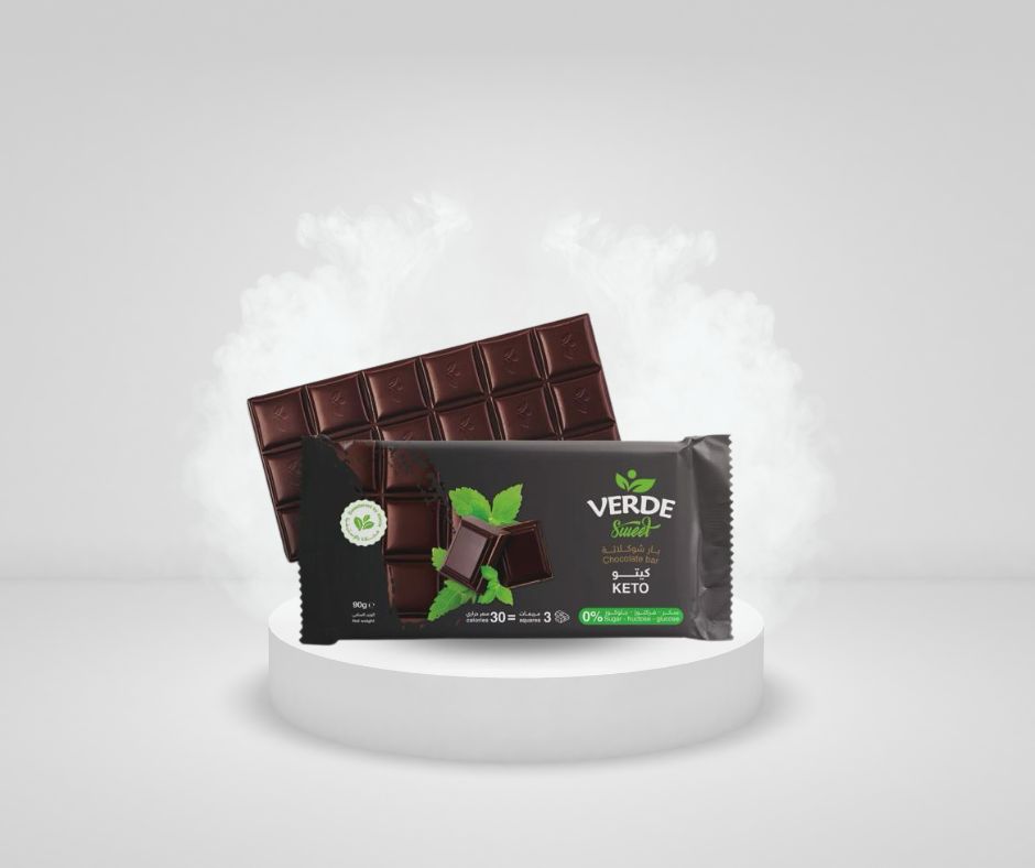 شوكولاتة فيردي بار الواح بدون سكر 80 ج