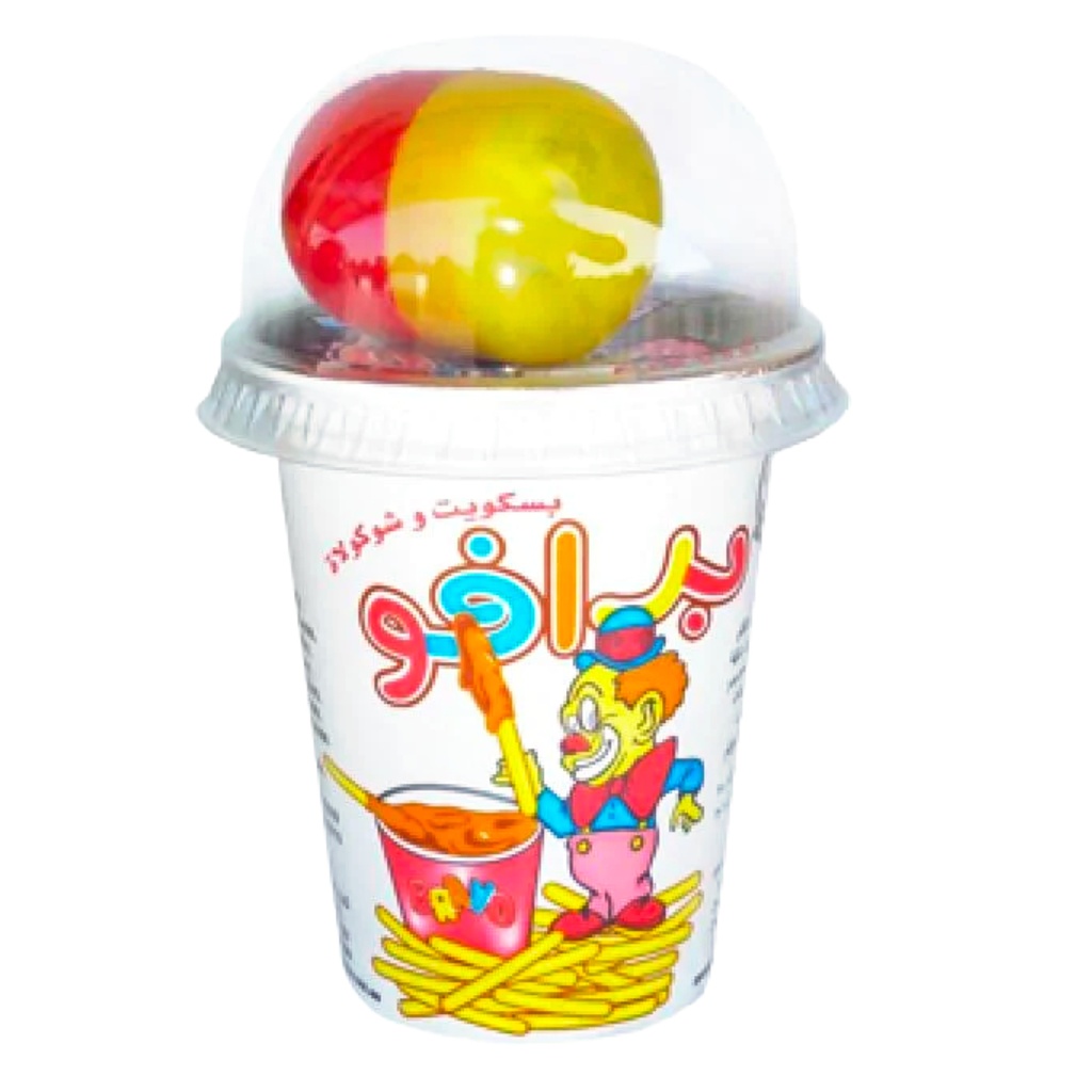 كوب بسكويت برافو 25ج