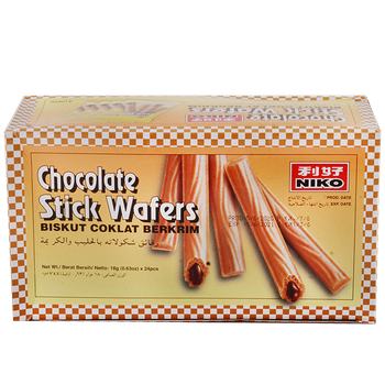 اصابع الزمن ويفر بالشوكولاتة نايكو 18 ج