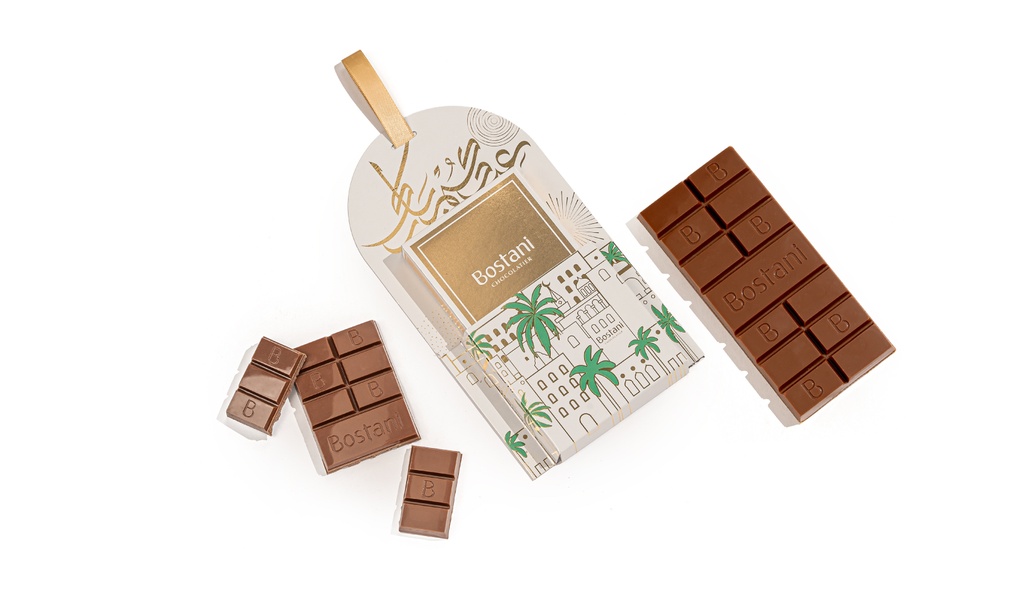 شوكولاتة بستاني كرت العيد ابيض 35 ج