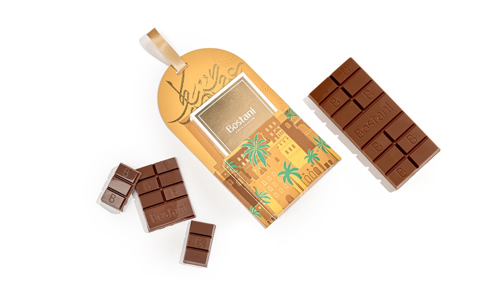 شوكولاتة بستاني كرت العيد ذهبي 35 ج
